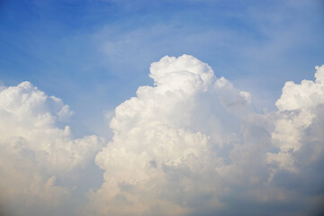 Naklejka na ściany i meble Nice clouds in blue sky, Nature