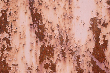 .Rusty iron surface.