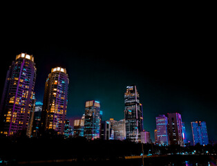 Obraz premium Nightlife in Central Jakarta, indonesia