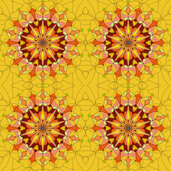 Mattonella di pavimento con mandala