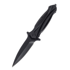 Knife tourist, hunting, tactical, military for survival and self-defense. Steel blade. An isolated...