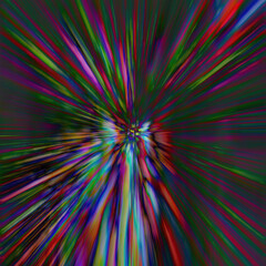 Abstract iridescent burst background image.