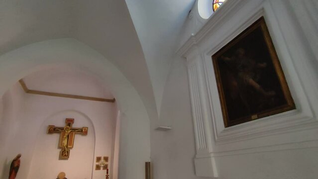 Capri - Panoramica interna della Chiesa di San Michele alla Croce