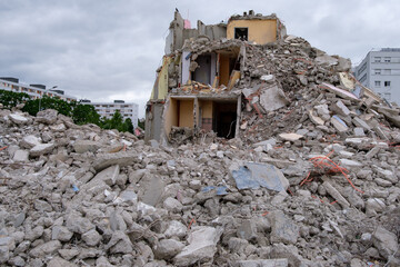 Immeuble en démolition