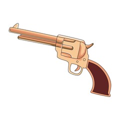 cowboy gun icon vector illustration