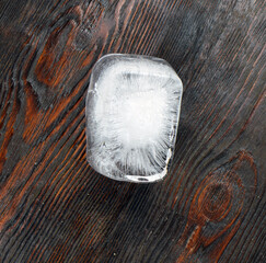 ice on wood