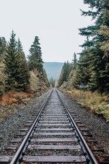 railway in the mountains