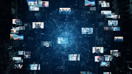 Digital contents concept. Social networking service. Streaming video. NFT. Non-fungible token. - Powered by Adobe