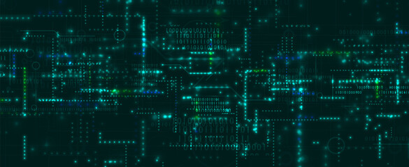 Technology data background, idea of global business solution