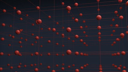 Abstract scientific knowledge molecular structure model,background,science or medical,3d rendering