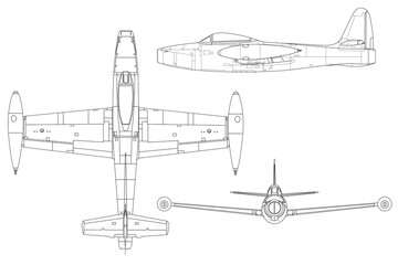 Avi&oacute;n de combate F-84