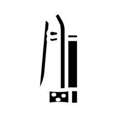 erhu chinese glyph icon vector. erhu chinese sign. isolated contour symbol black illustration