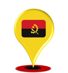 Angola map with History, Capital, Flag, Map, Population, Language