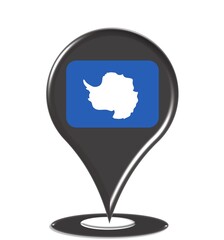 ANTARCTICA MAP LANDMARK