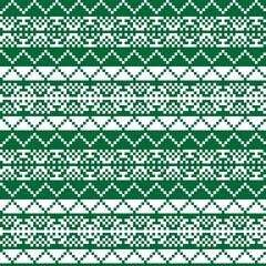 Snowflakes Fair Isle Seamless Pattern Design