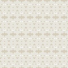 Fototapeta premium Snowflakes Fair Isle Seamless Pattern Design