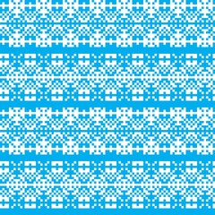 Snowflakes Fair Isle Seamless Pattern Design