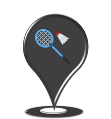 badminton racket and shuttlecock sport academy
