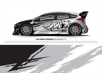 car wrap design. simple lines with abstract background vector concept for vehicle vinyl wrap and automotive decal livery
