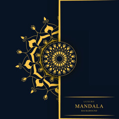 Luxury background vector mandala vector in illustration premium vector graphic design and digital art Premium Vector