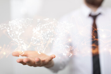 Structure of world economy, communication network global