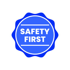 Safety symbols and first signs, work safety