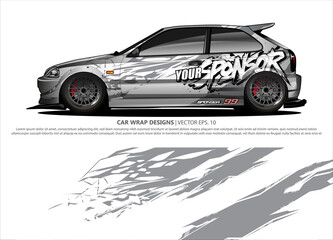 car graphic background vector. abstract lines vector with modern camouflage design concept  for truck and vehicles graphics vinyl wrap 
