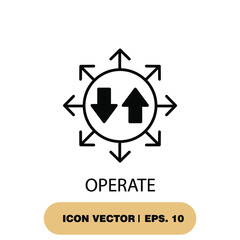 operate icons  symbol vector elements for infographic web