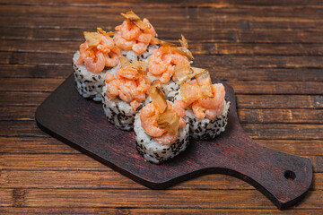 Sushi roll- fast food. Gourmet- asian menu