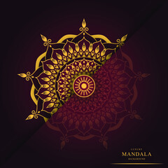 Luxury background vector mandala vector in illustration premium vector graphic design and digital art Premium Vector