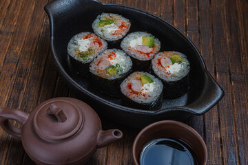 Japanese sushi fastfood- asian traditional snack