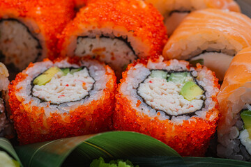 Japanese sushi fastfood- asian traditional snack