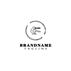 gymnastic logo cartoon icon design template black isolated vector illustration