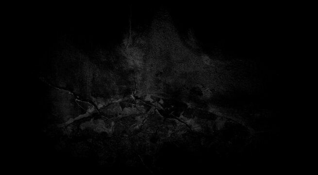 Kaputte schwarze grunge mit Riss und Besch&auml;digung