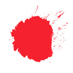 Klecks mit roter Farbe als Hintergrund