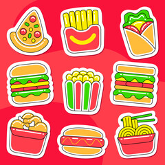 Fast Food Sticker Pack