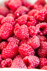 Fresh raspberries