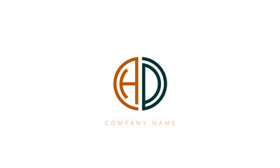DH, HD, DH, Letters Logo Monogram