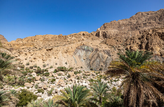 Rock canyon Wadi Tiwi Oman