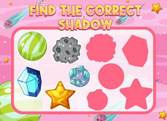 Find the correct shadow, shadow match worksheet for kindergarten student