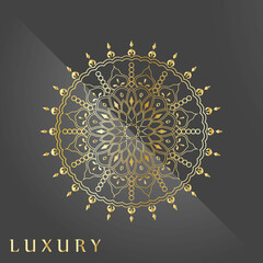 Mandala vector icon template image