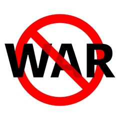 Stop war sign. Peace conceptual. No death