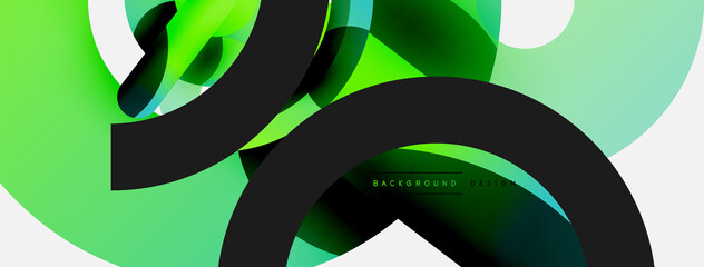 Circle abstract background. Vector illustration for wallpaper banner background card or landing page