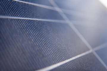 Detail eines Photovoltaik-Modul für die Energiegewinnung aus alternativen Energiequellen