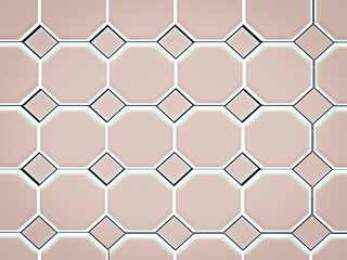 Fototapeta premium 3d illustration seamless hexagon pattern with background