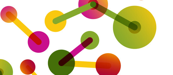 Network concept abstract background. Dots connection. Big data idea. Business template for wallpaper, banner, background or landing
