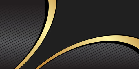 gold and black half circle background