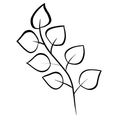 silhouette of a plant