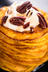 Pumpkin pancakes