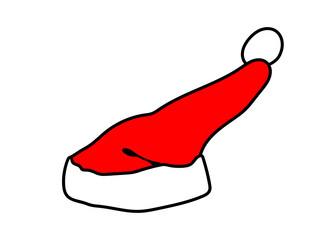 Christmas hat on isolate background